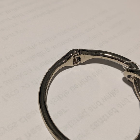 Goldtone Knot Bangle Bracelet - Picture 4 of 6